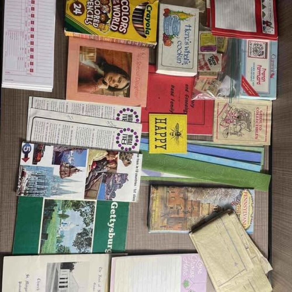 Lot of junk journal supplies and authentic vintage ephemera
